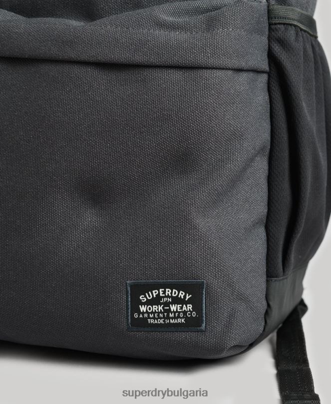 Superdry аксесоари N00H1719 тъмно сив Жени класическа раница montana