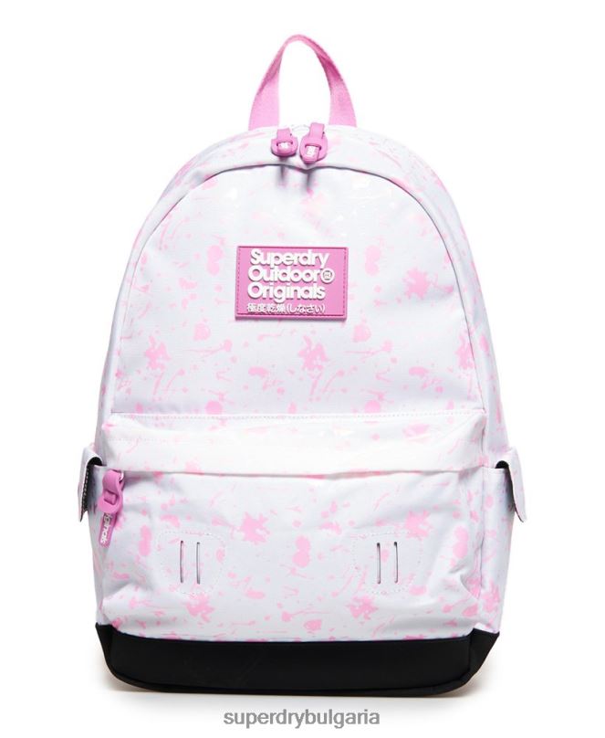 Superdry аксесоари N00H4331 бяло Жени печатно издание, промяна на цвета, раница Монтана