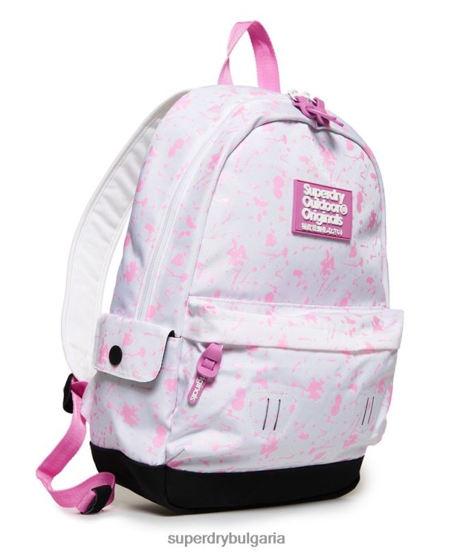 Superdry аксесоари N00H4331 бяло Жени печатно издание, промяна на цвета, раница Монтана