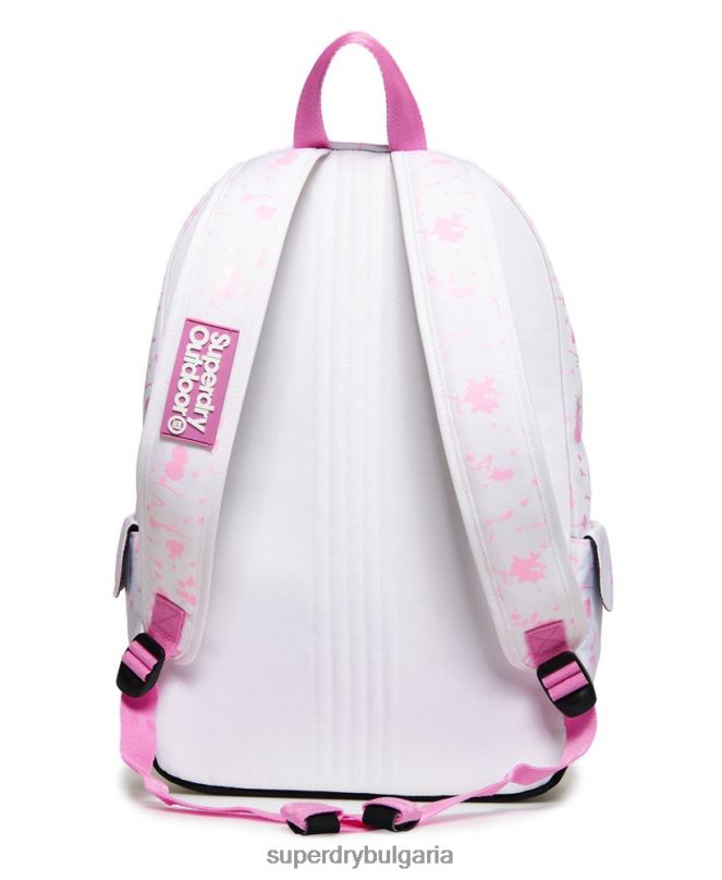 Superdry аксесоари N00H4331 бяло Жени печатно издание, промяна на цвета, раница Монтана