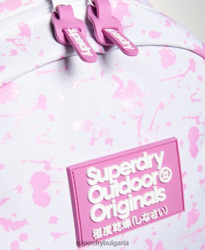 Superdry аксесоари N00H4331 бяло Жени печатно издание, промяна на цвета, раница Монтана
