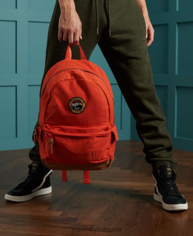 Superdry аксесоари N00H6667 оранжево Жени восъчна брезентова раница montana