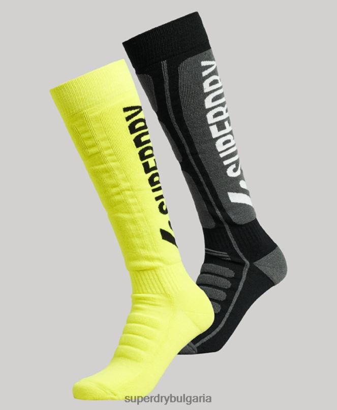 Superdry аксесоари N00H4110 мулти Жени двоен пакет чорапи за сняг