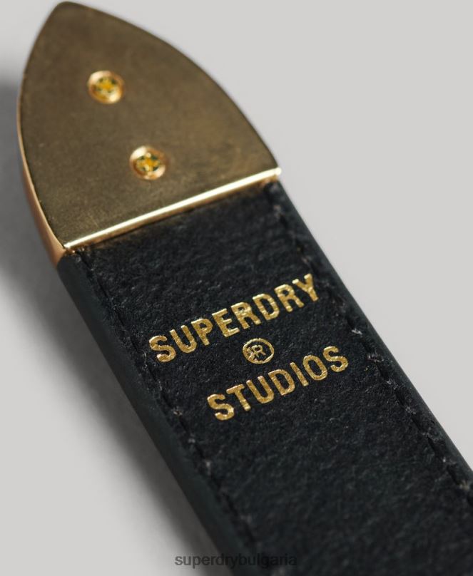 Superdry аксесоари N00H4216 черен Жени западен кожен колан