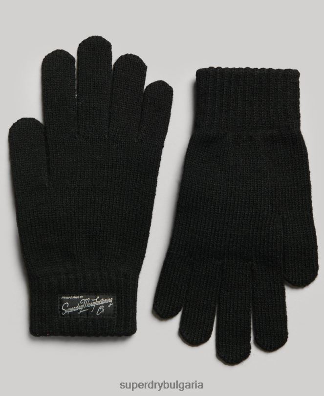 Superdry аксесоари N00H1697 черен Жени основни ръкавици с лого