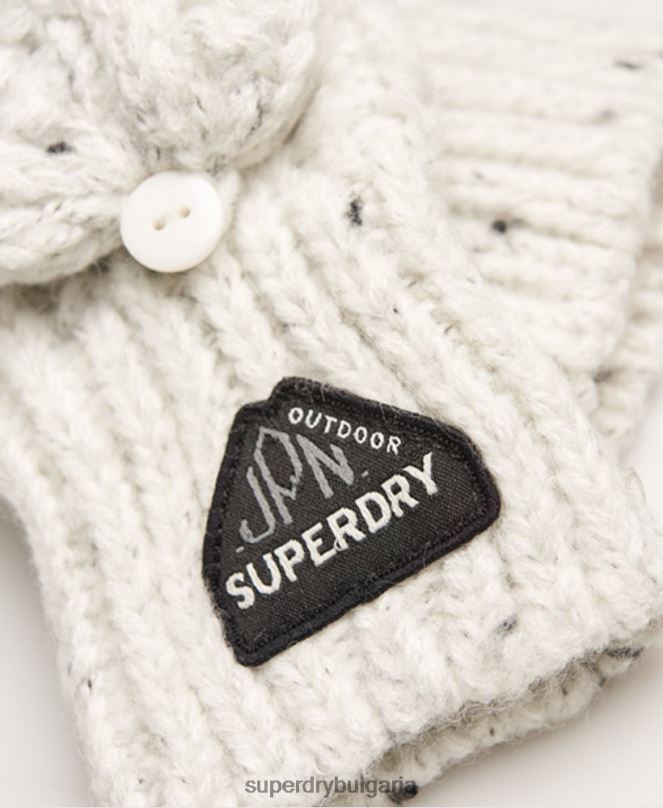 Superdry аксесоари N00H4344 бяло Жени кабелни ръкавици Gracie