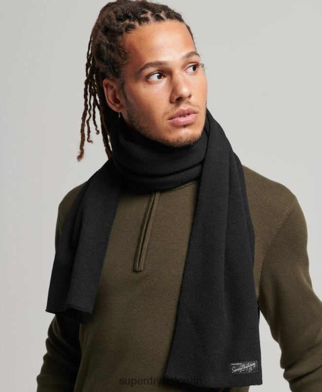 Superdry аксесоари N00H4229 черен Жени ретро класически шал
