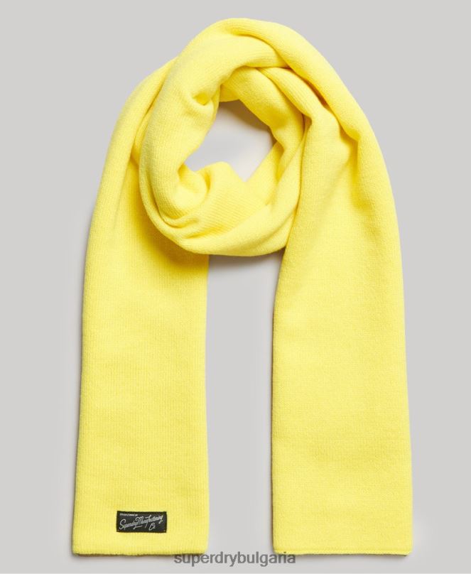 Superdry аксесоари N00H4230 жълто Жени ретро класически шал