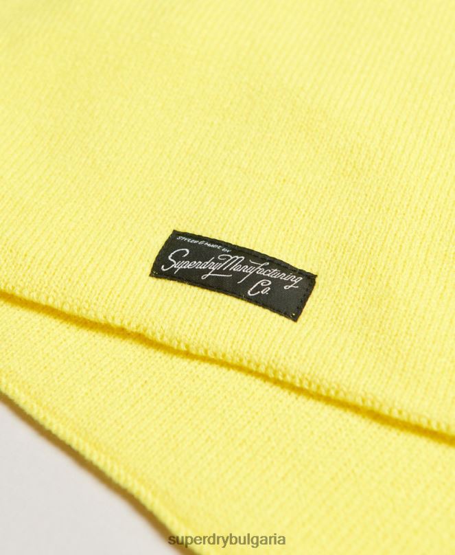 Superdry аксесоари N00H4230 жълто Жени ретро класически шал