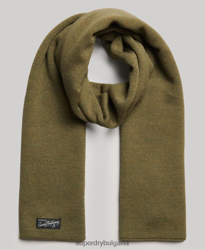Superdry аксесоари N00H4231 каки Жени ретро класически шал