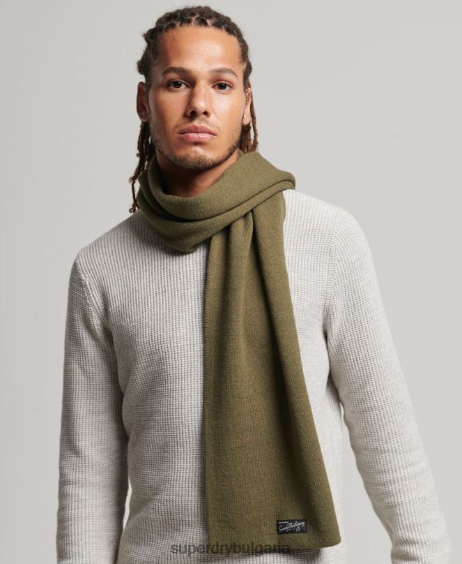 Superdry аксесоари N00H4231 каки Жени ретро класически шал