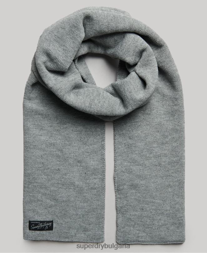 Superdry аксесоари N00H4232 сиво Жени ретро класически шал