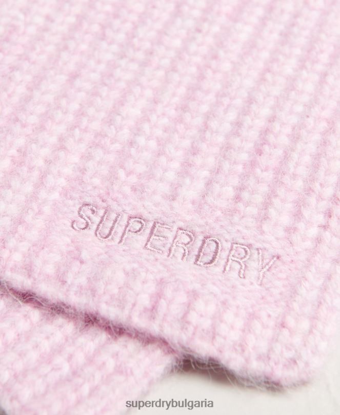 Superdry аксесоари N00H4242 розово Жени основен оребрен шал