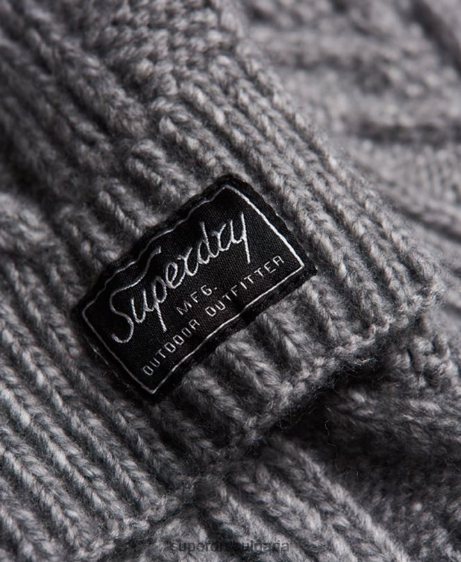 Superdry аксесоари N00H4306 светло сив Жени кабел лукс шал