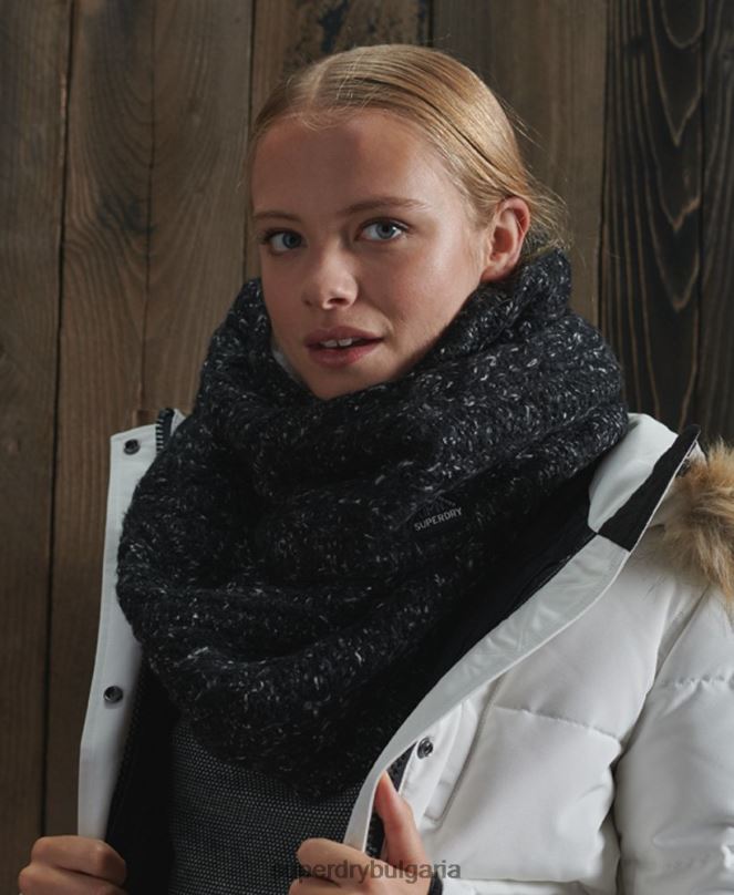 Superdry аксесоари N00H4326 черен Жени Gracie кабелен снуд
