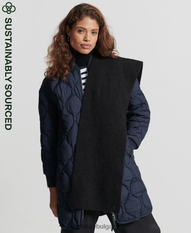 Superdry аксесоари N00H6617 черен Жени луксозен шал