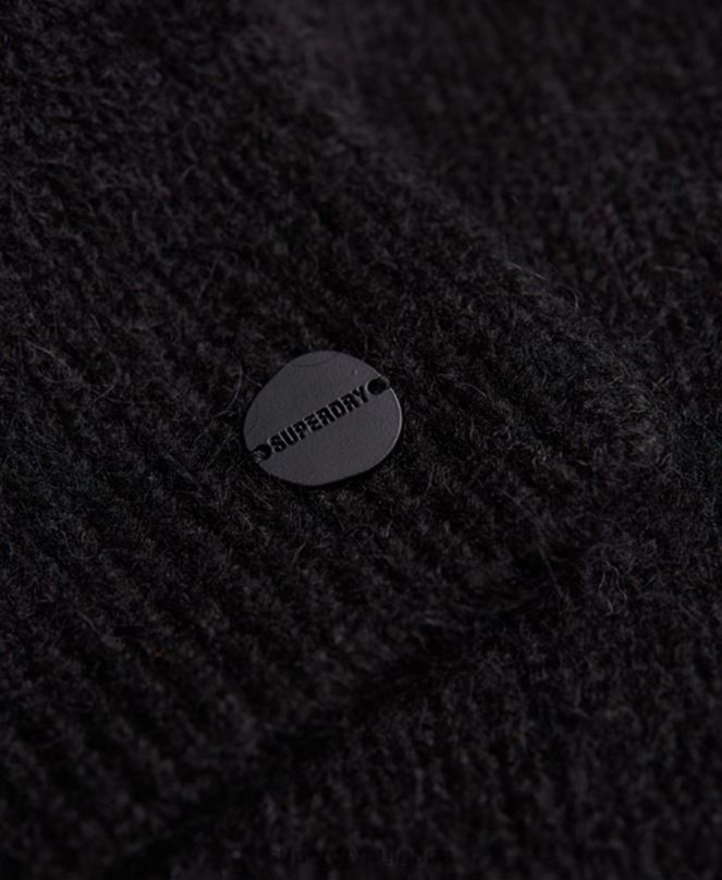 Superdry аксесоари N00H6617 черен Жени луксозен шал