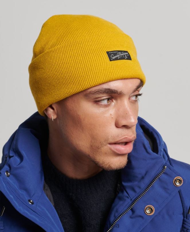 Superdry аксесоари N00H1682 жълто Жени есенциална шапка с лого