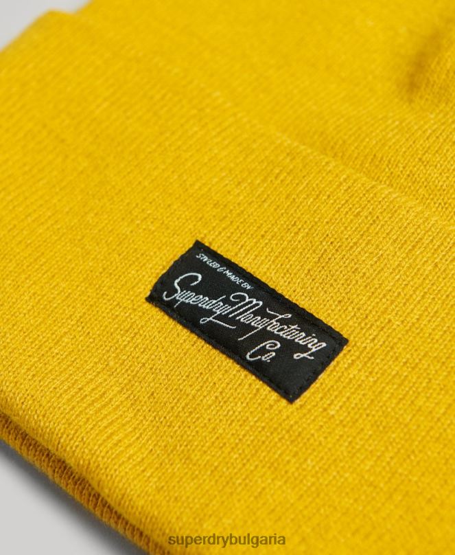 Superdry аксесоари N00H1682 жълто Жени есенциална шапка с лого