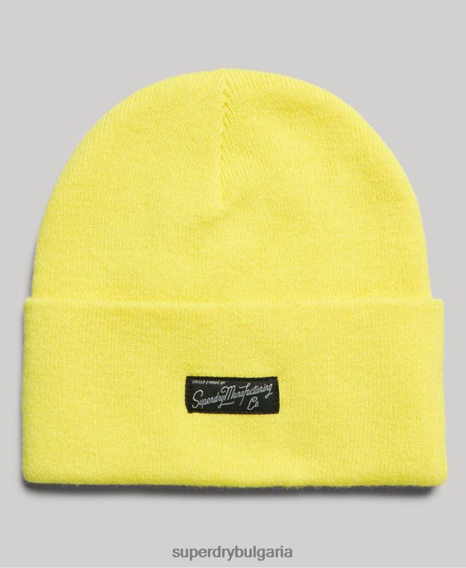 Superdry аксесоари N00H1683 жълто Жени есенциална шапка с лого