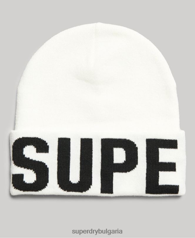 Superdry аксесоари N00H1690 бяло Жени планинска плетена шапка