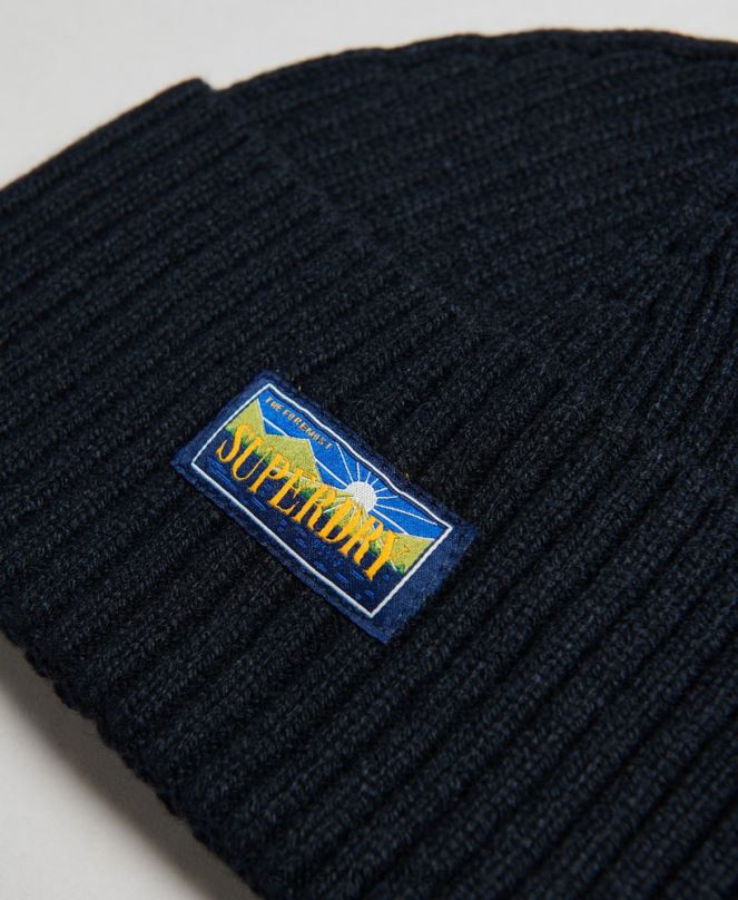 Superdry аксесоари N00H1694 военноморски флот Жени радарска шапка от вълнена смес