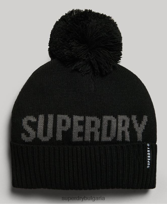 Superdry аксесоари N00H4108 черен Жени снежна шапка