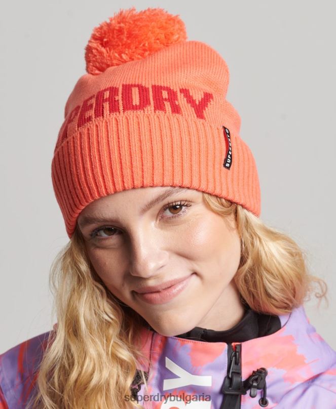 Superdry аксесоари N00H4109 корал Жени снежна шапка