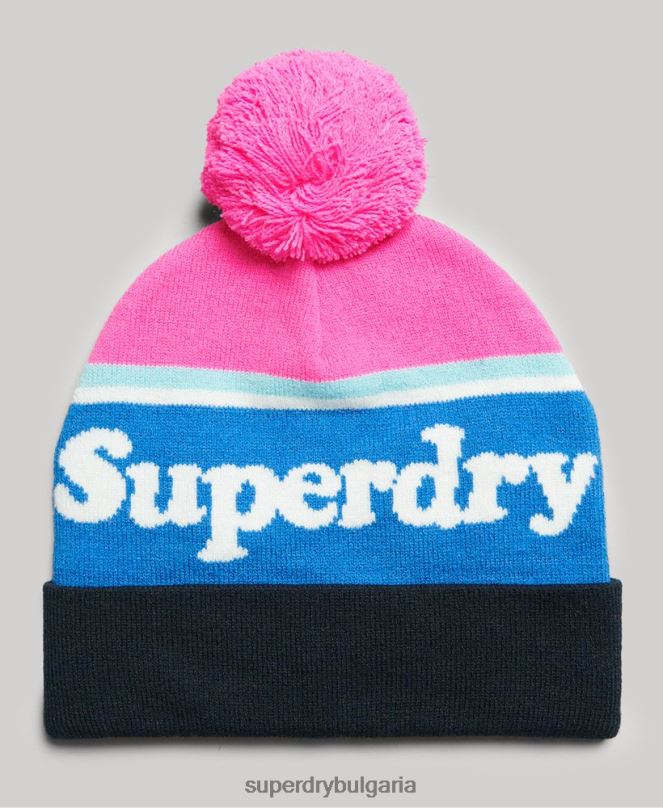 Superdry аксесоари N00H4223 розово Жени есенциална шапка с лого