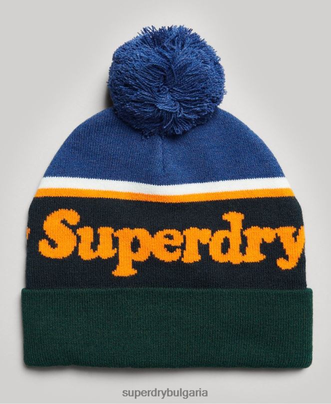 Superdry аксесоари N00H4234 военноморски флот Жени есенциална шапка с лого