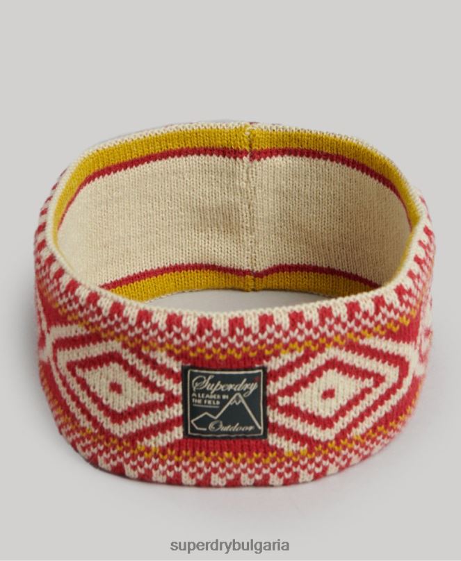 Superdry аксесоари N00H4281 тен Жени плетена лента за глава