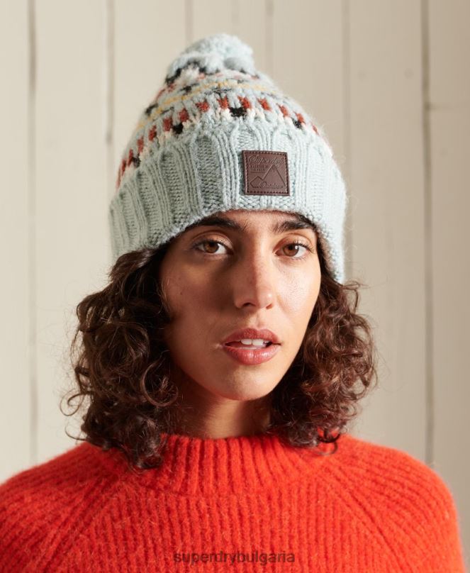 Superdry аксесоари N00H4310 син Жени интарсионна шапка