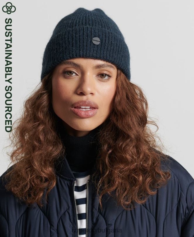 Superdry аксесоари N00H6612 военноморски флот Жени луксозна шапка