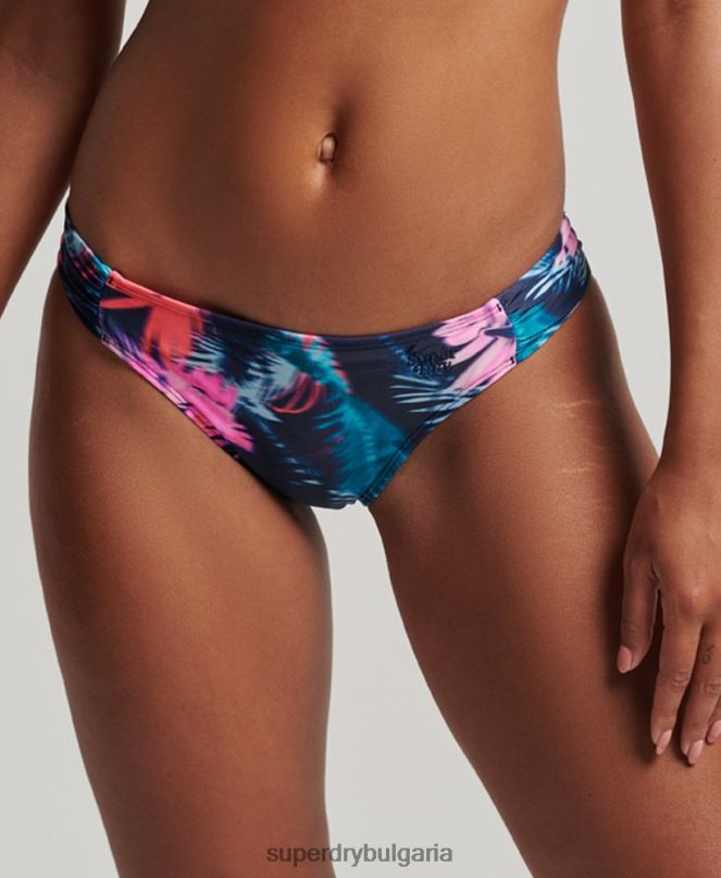 Superdry облекло N00H3179 син Жени рециклирани бикини слипове