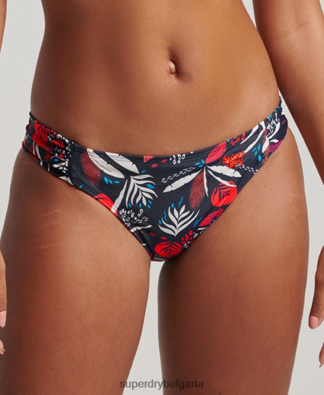 Superdry облекло N00H3183 военноморски флот Жени рециклирани бикини слипове