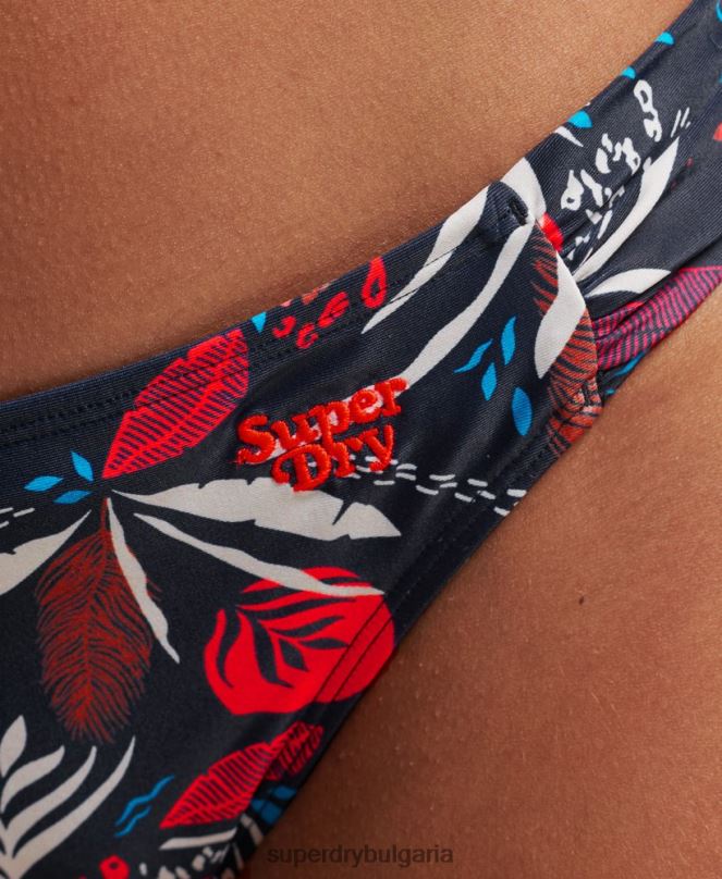 Superdry облекло N00H3183 военноморски флот Жени рециклирани бикини слипове