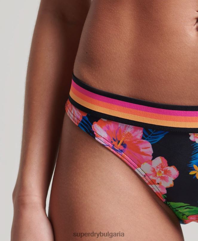 Superdry облекло N00H3185 мулти Жени рециклирани бикини с ретро лого