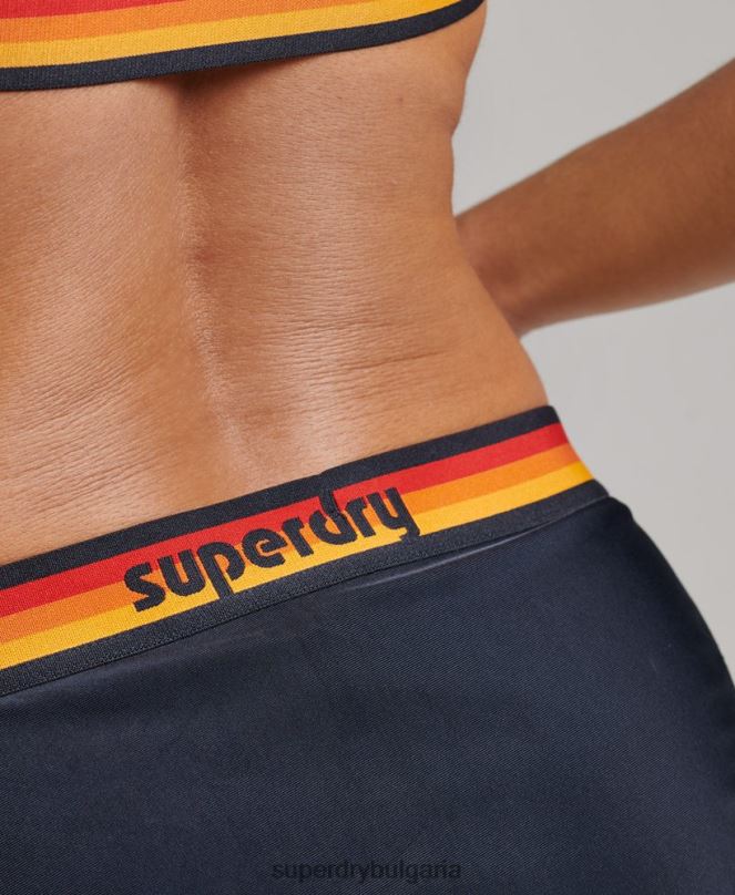 Superdry облекло N00H3187 военноморски флот Жени рециклирани бикини с ретро лого
