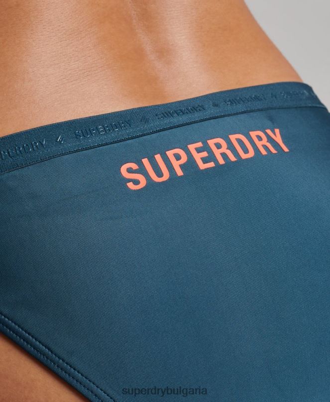 Superdry облекло N00H3195 син Жени микроеластични рециклирани бикини слипове