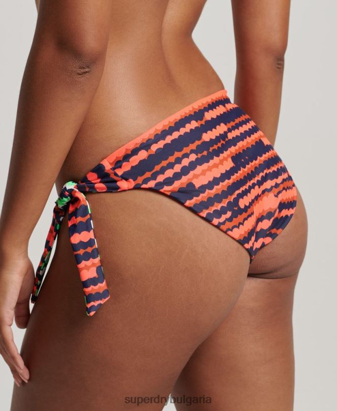 Superdry облекло N00H3197 розово Жени рециклирани бикини слипове със смесен принт