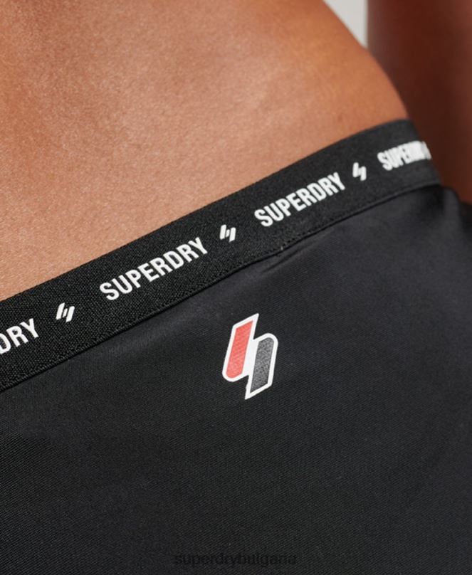 Superdry облекло N00H3211 черен Жени микроеластични рециклирани бикини слипове