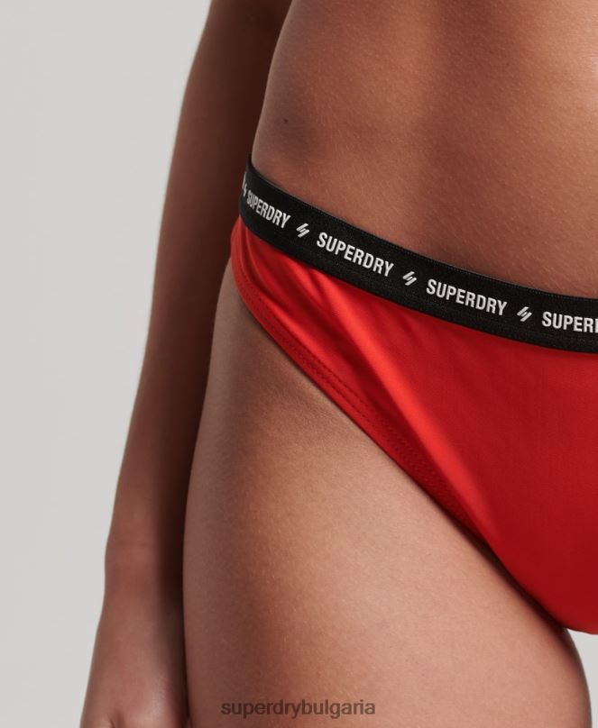 Superdry облекло N00H3217 червен Жени микроеластични рециклирани бикини слипове