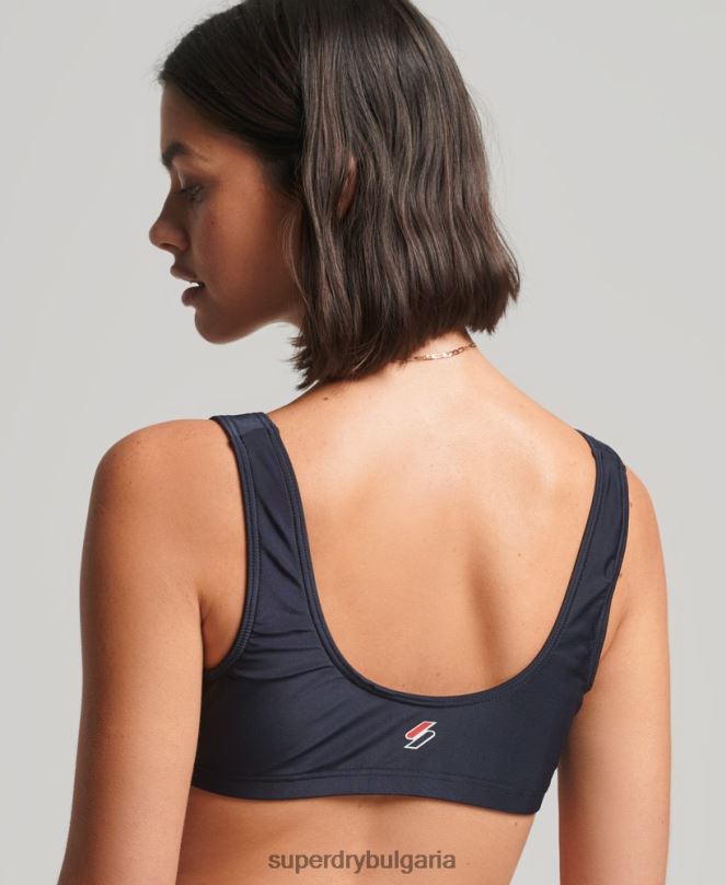 Superdry облекло N00H3222 черен Жени основно рециклирано горнище на бикини