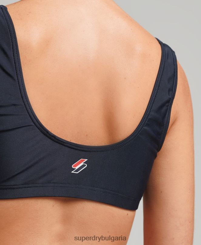Superdry облекло N00H3222 черен Жени основно рециклирано горнище на бикини