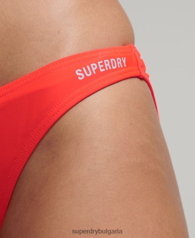 Superdry облекло N00H3224 корал Жени основни бикини слипове