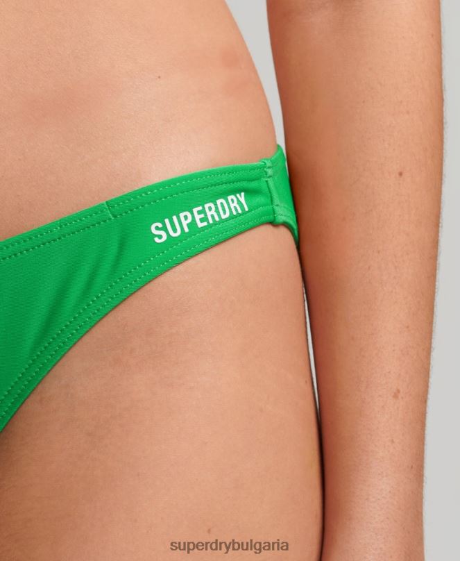 Superdry облекло N00H3228 зелено Жени основни бикини слипове