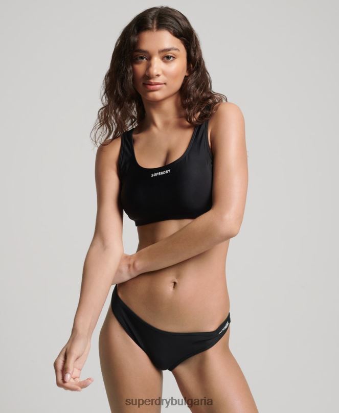 Superdry облекло N00H3238 черен Жени основни бикини слипове