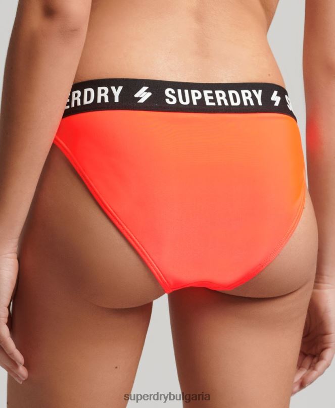 Superdry облекло N00H3239 корал Жени рециклирани еластични бикини слипове