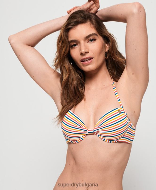 Superdry облекло N00H3258 мулти Жени горнище на бикини cassie cup