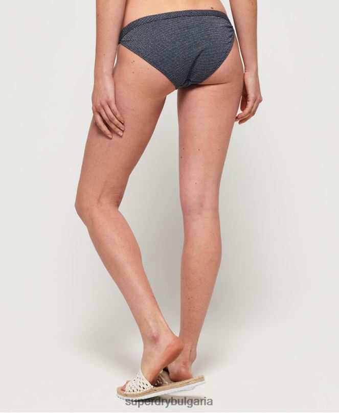 Superdry облекло N00H3260 военноморски флот Жени фиксирани бикини Kasey